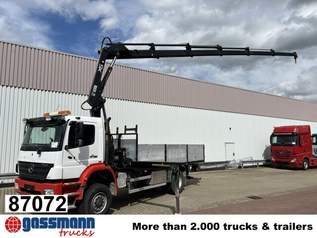 Mercedes-Benz Axor 1828 A 4x4 mit Kran Hiab XS 166 E-5 - شاحنات مسطحة, شاحنة كرين: صور 1 Mercedes-Benz Axor 1828 A 4x4 mit Kran Hiab XS 166 E-5 - شاحنات مسطحة, شاحنة كرين: صور 1