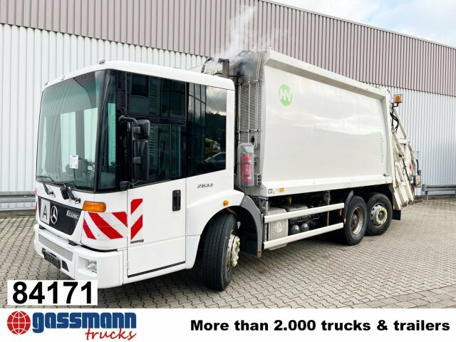 Mercedes-Benz Econic 2633 L/NLA 6x2/4, Lenkachse, - شاحنة القمامة: صور 1 Mercedes-Benz Econic 2633 L/NLA 6x2/4, Lenkachse, - شاحنة القمامة: صور 1