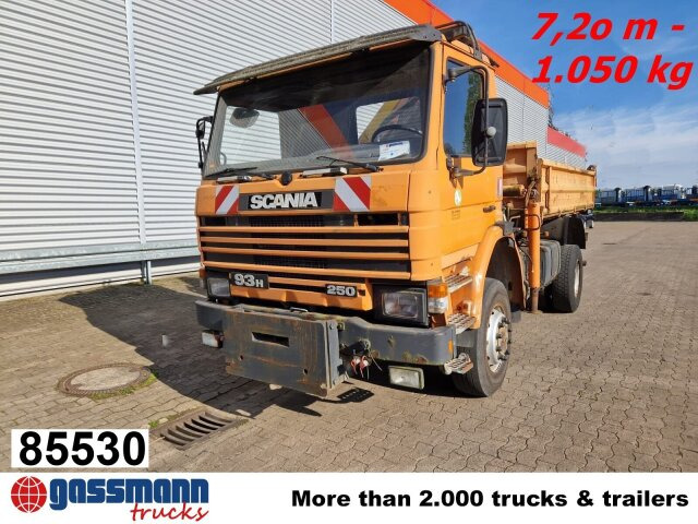 Scania 93H 250 4x4 mit Kran Palfinger PK8000, - قلابات, شاحنة كرين: صور 1 Scania 93H 250 4x4 mit Kran Palfinger PK8000, - قلابات, شاحنة كرين: صور 1