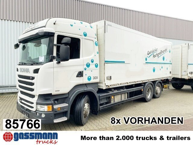 Scania R450 LB 6x2-4 Getränkekoffer, Retarder, - بصندوق مغلق شاحنة: صور 1 Scania R450 LB 6x2-4 Getränkekoffer, Retarder, - بصندوق مغلق شاحنة: صور 1