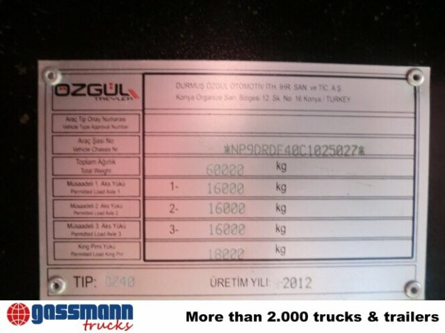 عربة مسطحة منخفضة نصف مقطورة لنقل المعدات الثقيلة جديد Tieflader-Auflieger Länge 13.150mm,: صور 7 عربة مسطحة منخفضة نصف مقطورة لنقل المعدات الثقيلة جديد Tieflader-Auflieger Länge 13.150mm,: صور 7