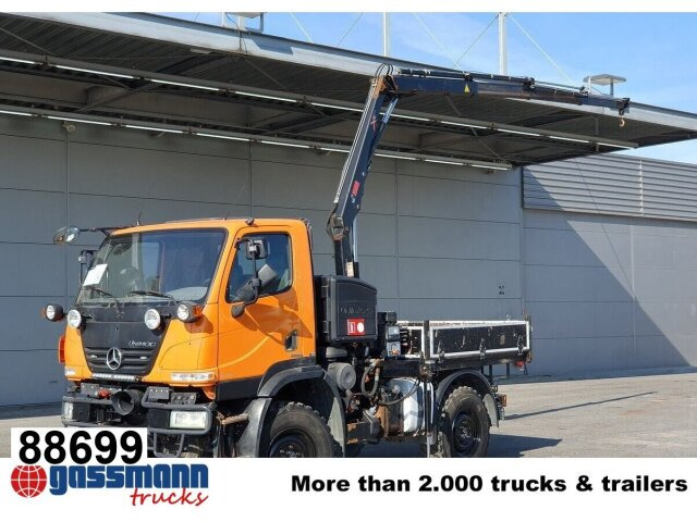 Unimog U 20 4x4, Zapfwelle, Kran Hiab 022D-3 HiDuo, - الشاحنات الصغيرة: صور 1 Unimog U 20 4x4, Zapfwelle, Kran Hiab 022D-3 HiDuo, - الشاحنات الصغيرة: صور 1