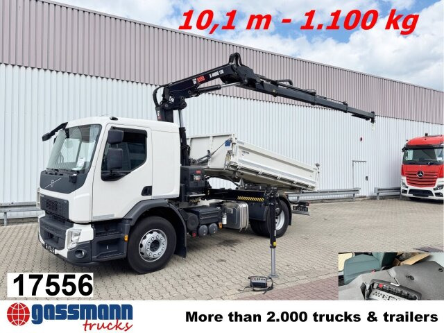 Volvo FE 320 4x2 mit Kran Hiab X-Hiduo 138 ES-3, Funk - قلابات, شاحنة كرين: صور 1 Volvo FE 320 4x2 mit Kran Hiab X-Hiduo 138 ES-3, Funk - قلابات, شاحنة كرين: صور 1