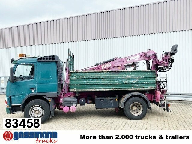 Volvo FM12-420 4x2 mit Heckkran Jonsered 1090, - قلابات, شاحنة كرين: صور 1 Volvo FM12-420 4x2 mit Heckkran Jonsered 1090, - قلابات, شاحنة كرين: صور 1