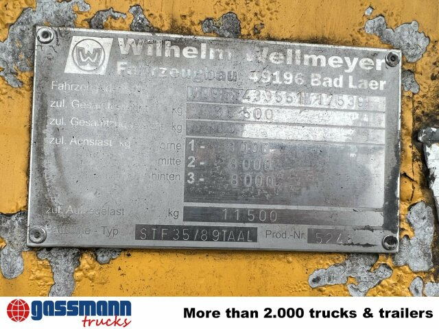 Wellmeyer, STF 35/89 TA AL, ca. 25 cbm, ALU, - نصف مقطورة صهريج: صور 3 Wellmeyer, STF 35/89 TA AL, ca. 25 cbm, ALU, - نصف مقطورة صهريج: صور 3