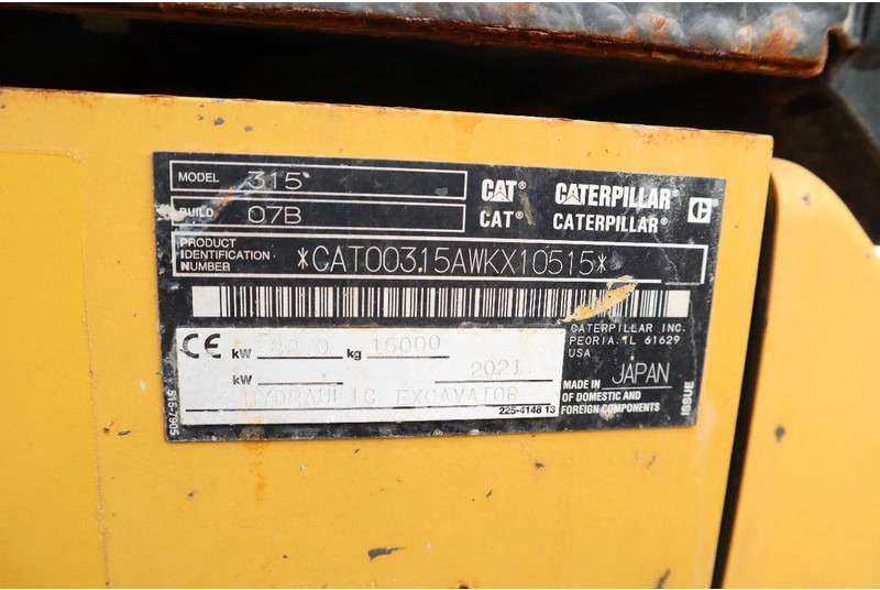 حفارات زحافة Caterpillar 315 07B | ROTOTILT | BUCKET | DOZERBLADE: صور 20