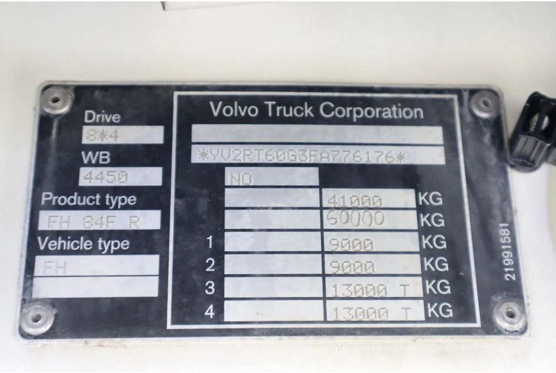 قلابات Volvo FH 540 | 8X4 | BIG AXLES | RETARDER | EURO 6: صور 20
