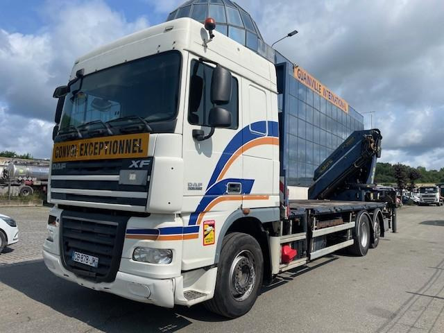 DAF XF105 460 - شاحنات مسطحة, شاحنة كرين: صور 1 DAF XF105 460 - شاحنات مسطحة, شاحنة كرين: صور 1