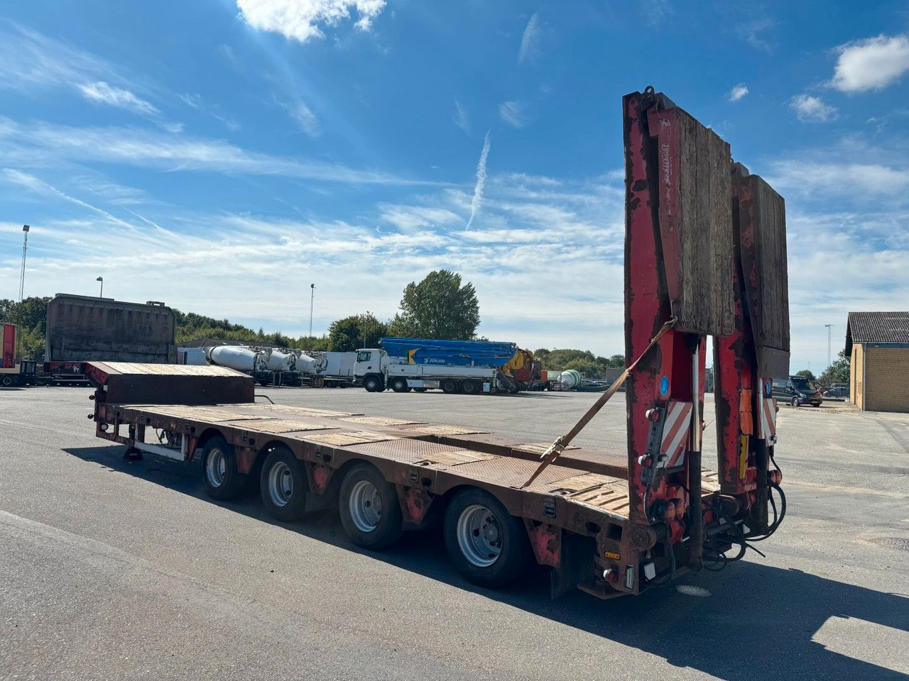 Kel-Berg Faymonville 4 axle Ausziehbar Tieflader - عربة مسطحة منخفضة نصف مقطورة: صور 4 Kel-Berg Faymonville 4 axle Ausziehbar Tieflader - عربة مسطحة منخفضة نصف مقطورة: صور 4