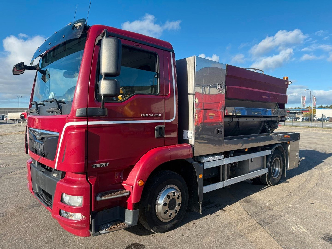 MAN TGM 14.250 VM-Tarm Stainless Steel 4000 l. Kombi - فراغ شاحنة: صور 1 MAN TGM 14.250 VM-Tarm Stainless Steel 4000 l. Kombi - فراغ شاحنة: صور 1