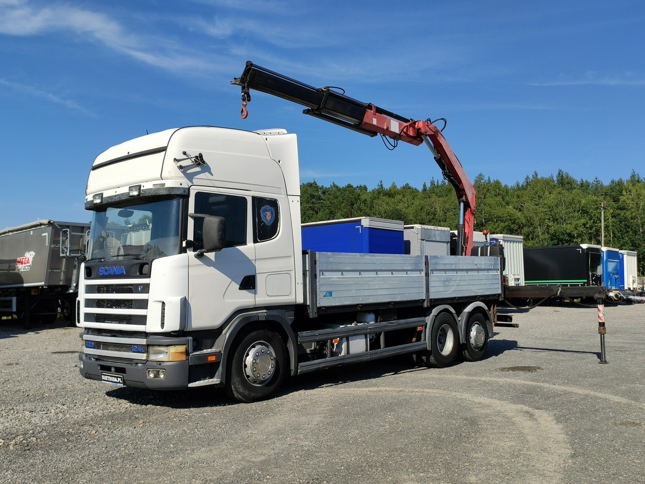 Scania 124L 420 6x2 Retarder HDS FASSI F170 Budowlanka - شاحنات مسطحة, شاحنة كرين: صور 1 Scania 124L 420 6x2 Retarder HDS FASSI F170 Budowlanka - شاحنات مسطحة, شاحنة كرين: صور 1