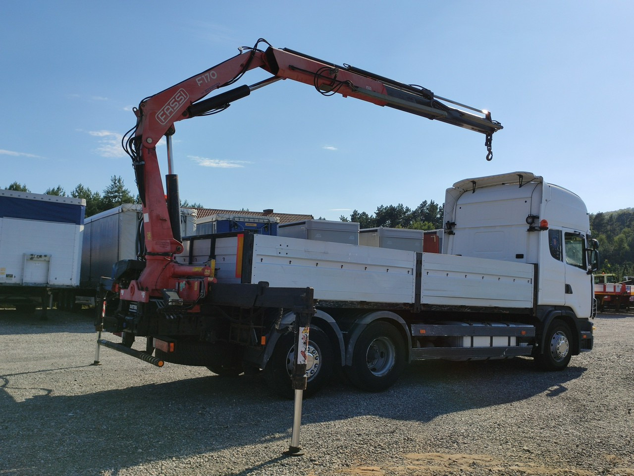 Scania 124L 420 6x2 Retarder HDS FASSI F170 Budowlanka - شاحنات مسطحة, شاحنة كرين: صور 2 Scania 124L 420 6x2 Retarder HDS FASSI F170 Budowlanka - شاحنات مسطحة, شاحنة كرين: صور 2