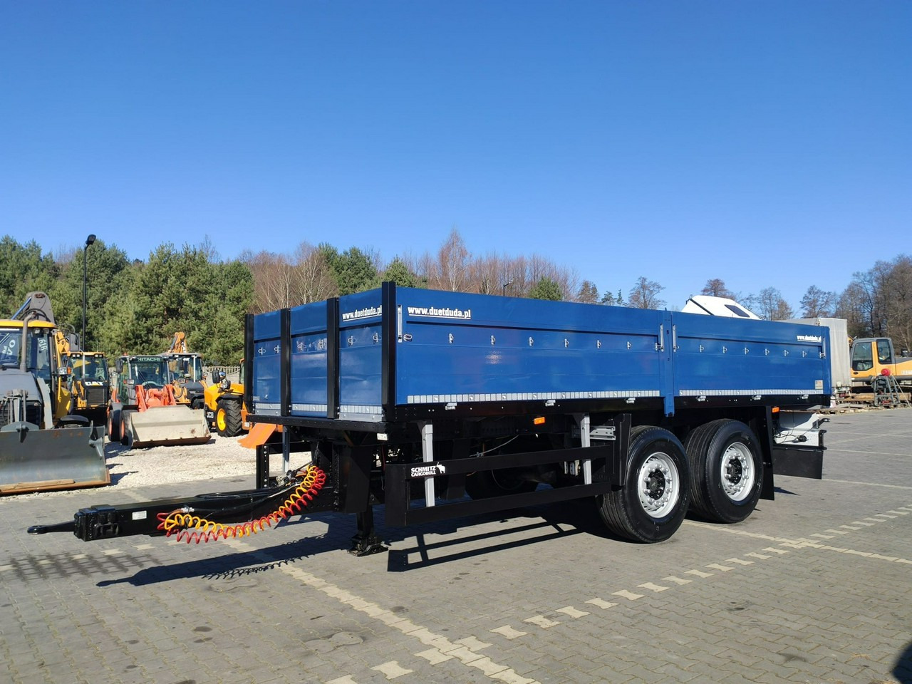 Schmitz Cargobull Ciężarowa 2-osiowa na poduszkach Tandem Stan Unikat !!! - مقطورات مسطحة: صور 1 Schmitz Cargobull Ciężarowa 2-osiowa na poduszkach Tandem Stan Unikat !!! - مقطورات مسطحة: صور 1