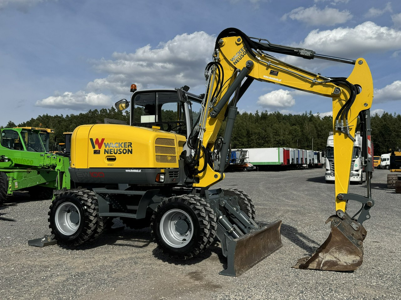 Wacker Neuson EW100 Pług + Podpory 10 ton Szybkozłącze Klimatyzacja - حفارة على عجلات: صور 1 Wacker Neuson EW100 Pług + Podpory 10 ton Szybkozłącze Klimatyzacja - حفارة على عجلات: صور 1