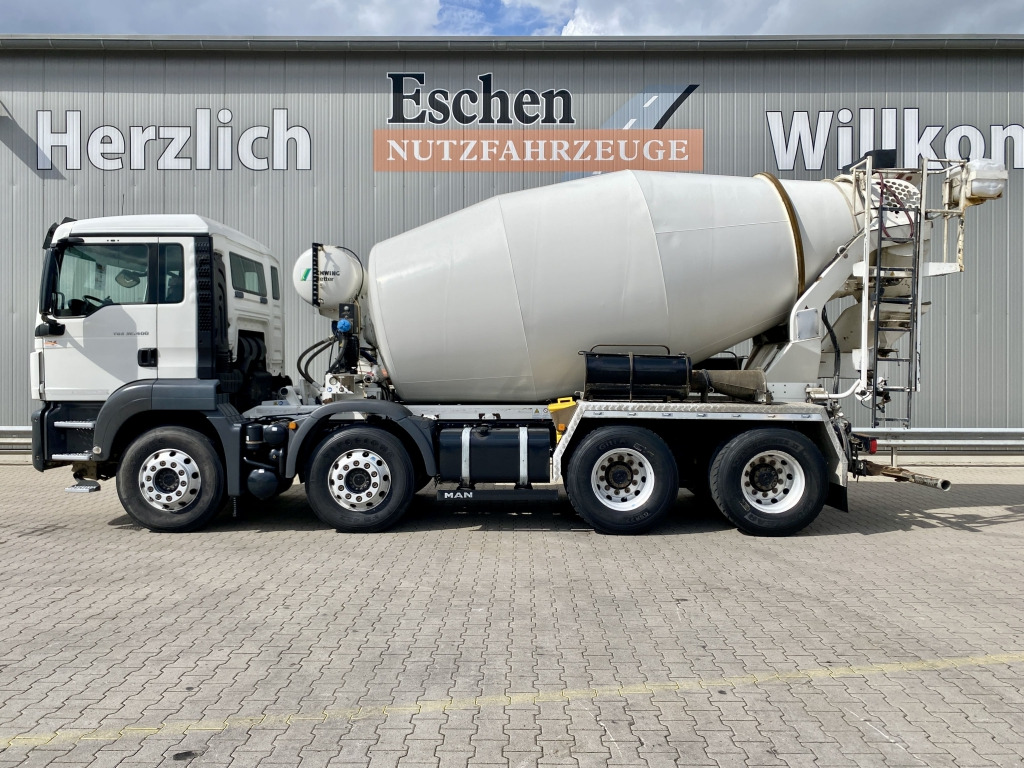 MAN TGS 32.400 8x4 BB / 9 m³ Stetter-Aufbau - شاحنة خلاطة خرسانة: صور 2 MAN TGS 32.400 8x4 BB / 9 m³ Stetter-Aufbau - شاحنة خلاطة خرسانة: صور 2