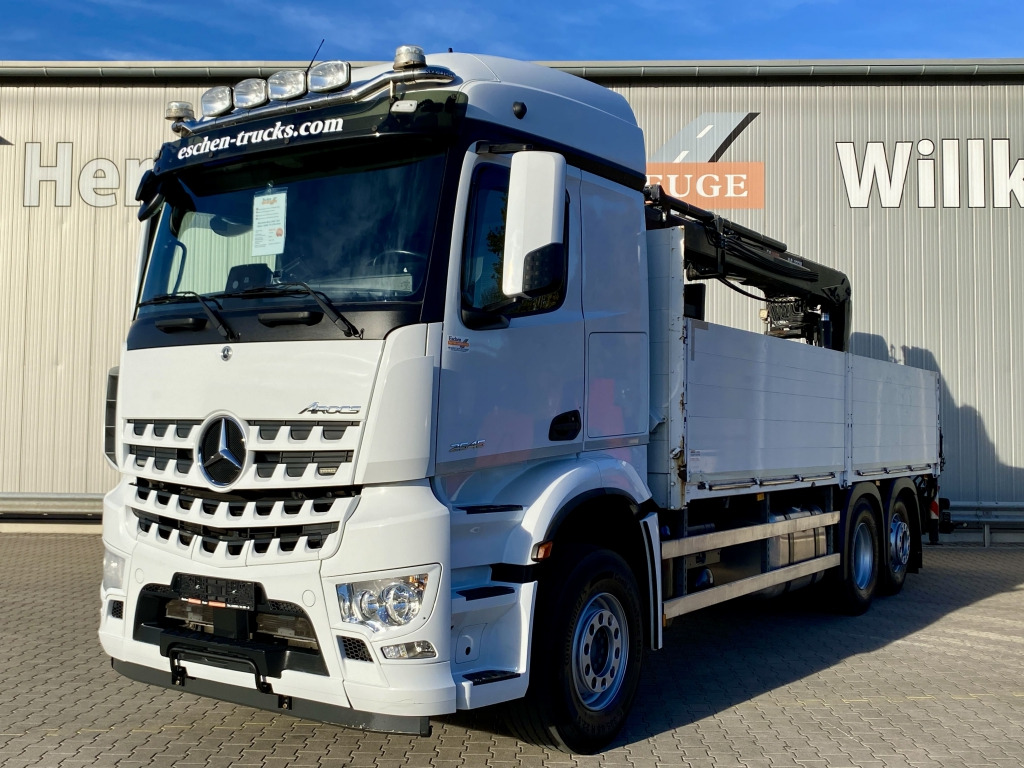Mercedes-Benz 2545 L 6x2 Arocs / HIAB 177 K Pro Kran - شاحنات مسطحة, شاحنة كرين: صور 1 Mercedes-Benz 2545 L 6x2 Arocs / HIAB 177 K Pro Kran - شاحنات مسطحة, شاحنة كرين: صور 1