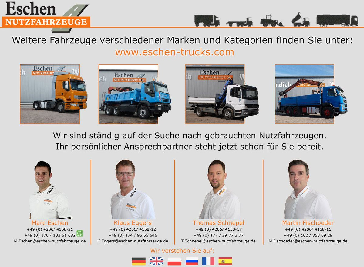 تأجير  Mercedes-Benz 818 Atego | MEILLER*6-Gang manuell*AHK*Klima*ABS Mercedes-Benz 818 Atego | MEILLER*6-Gang manuell*AHK*Klima*ABS: صور 9
