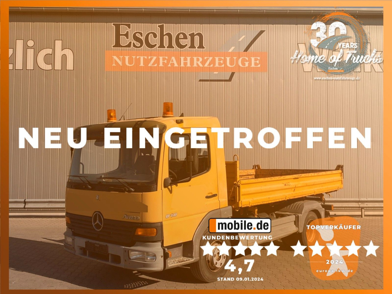Mercedes-Benz 818 Atego | MEILLER*6-Gang manuell*AHK*Klima*ABS - قلاب صغير: صور 1 Mercedes-Benz 818 Atego | MEILLER*6-Gang manuell*AHK*Klima*ABS - قلاب صغير: صور 1