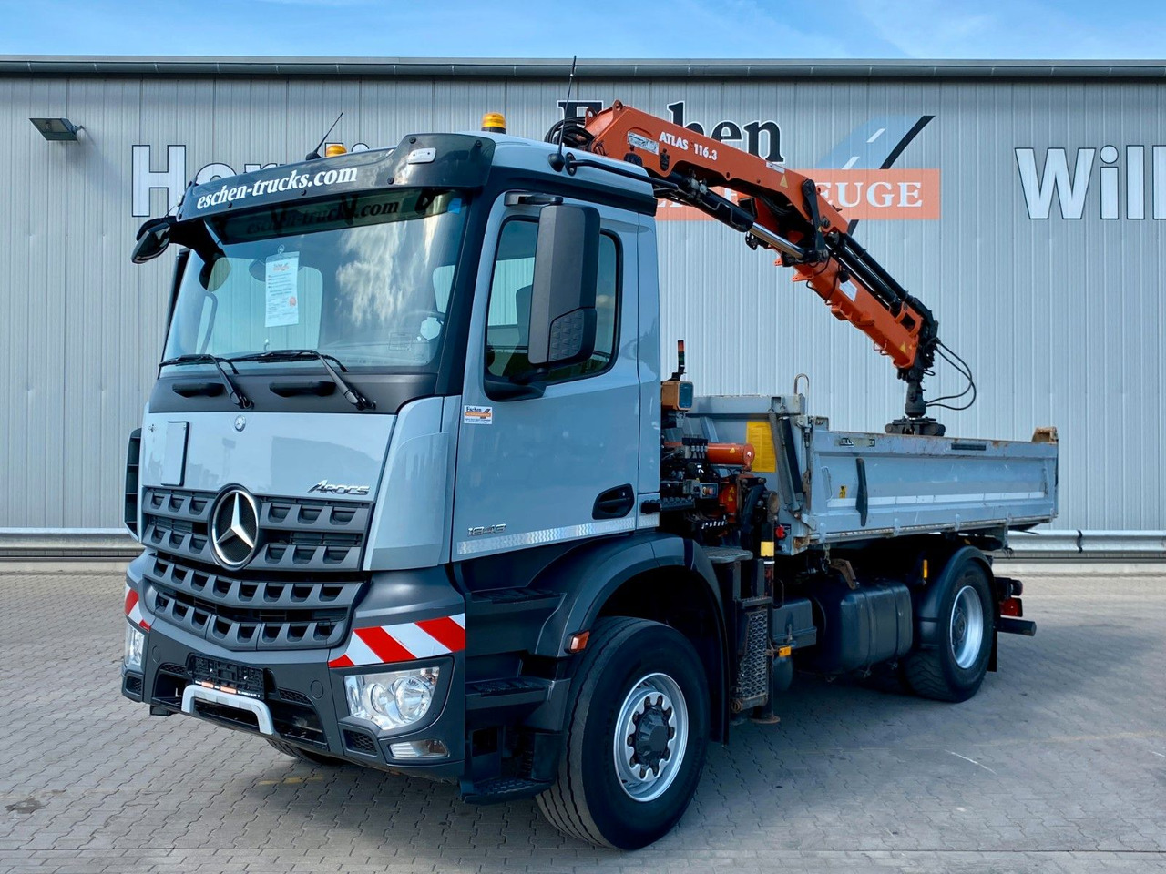 Mercedes-Benz Arocs 1843 HAD 4x4 | Atlas 116.3-A3*5+6.Kreis - قلابات, شاحنة كرين: صور 1 Mercedes-Benz Arocs 1843 HAD 4x4 | Atlas 116.3-A3*5+6.Kreis - قلابات, شاحنة كرين: صور 1