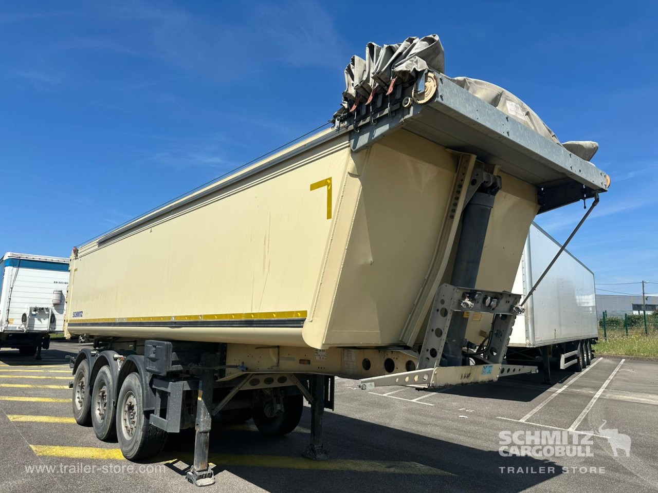 قلابة نصف مقطورة SCHMITZ Tipper Alu-square sided body 28m³: صور 1
