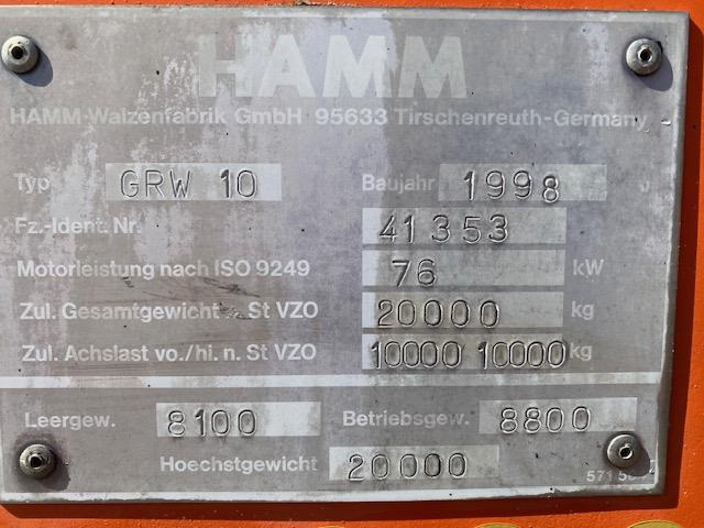 Hamm GRW 10 - مداحل الإطارات الهوائية: صور 5 Hamm GRW 10 - مداحل الإطارات الهوائية: صور 5