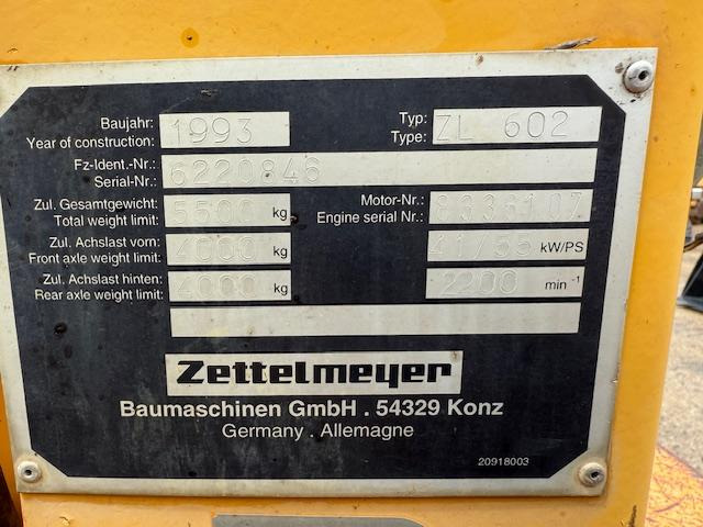 Zettelmeyer ZL 602 - اللودر بعجل: صور 5 Zettelmeyer ZL 602 - اللودر بعجل: صور 5