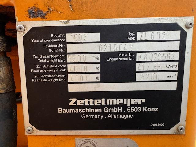 Zettelmeyer ZL 602 - اللودر بعجل: صور 5 Zettelmeyer ZL 602 - اللودر بعجل: صور 5