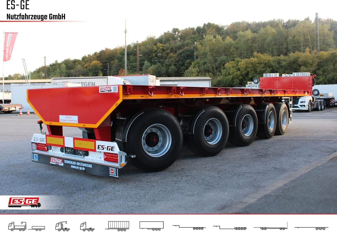 نصف مقطورة مسطحة ES-GE 5-Achs-Ballastauflieger: صور 9