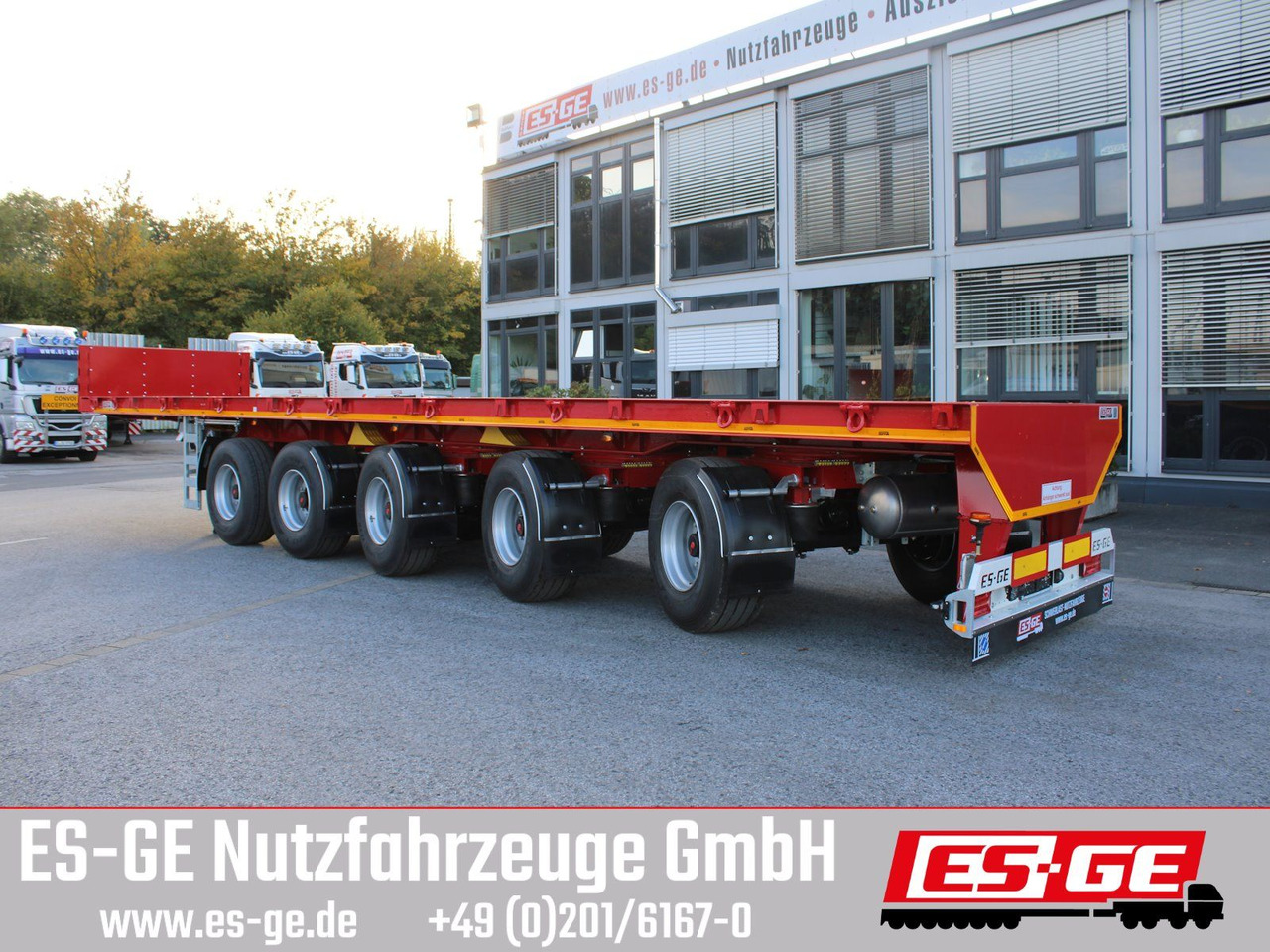 ES-GE 5-Achs-Ballastauflieger - نصف مقطورة مسطحة: صور 1 ES-GE 5-Achs-Ballastauflieger - نصف مقطورة مسطحة: صور 1
