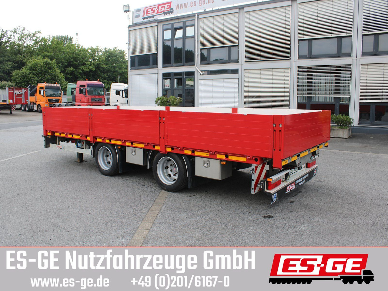 ES-GE Tandemanhänger - Containerverr. - مقطورات مسطحة: صور 1 ES-GE Tandemanhänger - Containerverr. - مقطورات مسطحة: صور 1