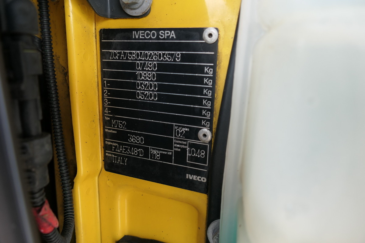 الشاحنات الصغيرة صندوق مغلق IVECO EuroCargo ML 75 E 16 P LBW LUFT EURO-5 Koffer-In: صور 15 الشاحنات الصغيرة صندوق مغلق IVECO EuroCargo ML 75 E 16 P LBW LUFT EURO-5 Koffer-In: صور 15