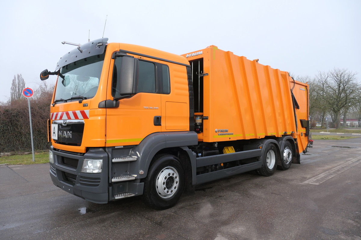 MAN TGS 26.320 Faun Variopress KLIMA Lenkachse - شاحنة القمامة: صور 1 MAN TGS 26.320 Faun Variopress KLIMA Lenkachse - شاحنة القمامة: صور 1