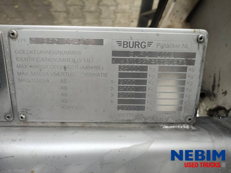 Burg BPDO 12-27 Z - 26.930Ltr - نصف مقطورة صهريج: صور 4 Burg BPDO 12-27 Z - 26.930Ltr - نصف مقطورة صهريج: صور 4