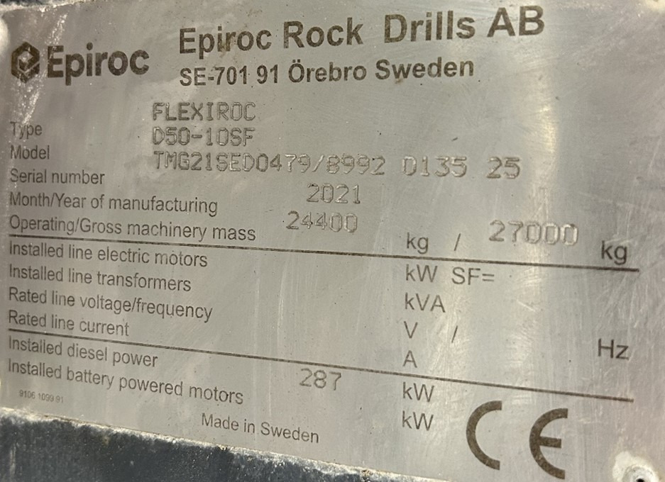 آلة حفر Atlas Copco (Epiroc) FlexiROC D50-10SF: صور 11