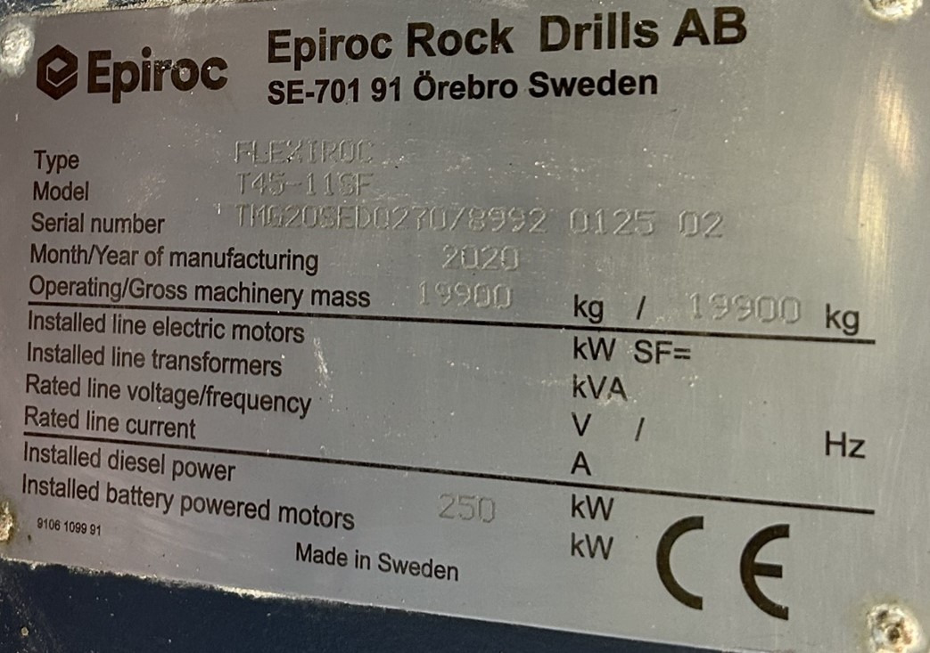آلة حفر Atlas Copco (Epiroc) FlexiROC T45-11SF: صور 14 آلة حفر Atlas Copco (Epiroc) FlexiROC T45-11SF: صور 14
