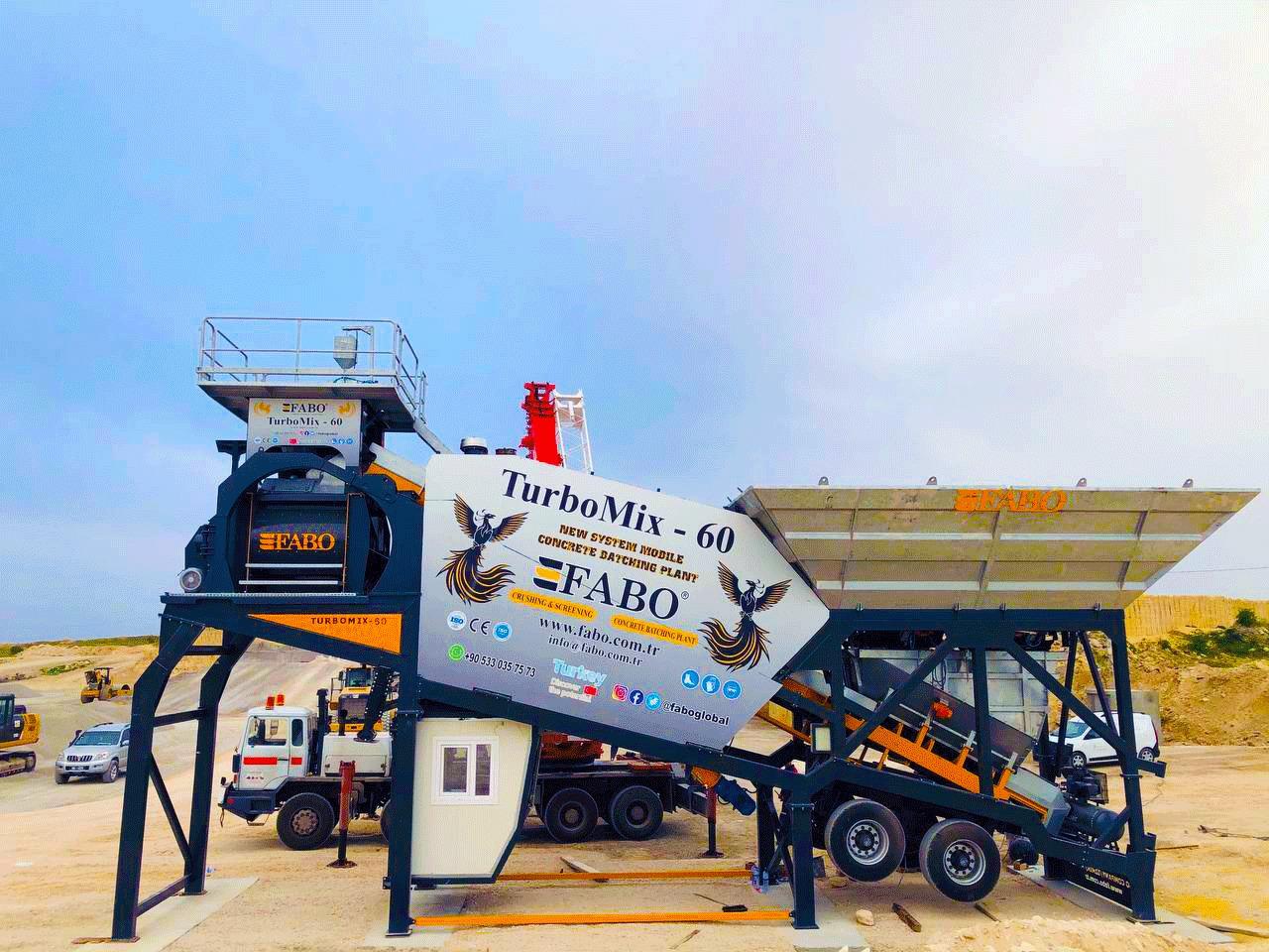 FABO mobile concrete batching plant - مصنع خلط الخرسانة: صور 5 FABO mobile concrete batching plant - مصنع خلط الخرسانة: صور 5