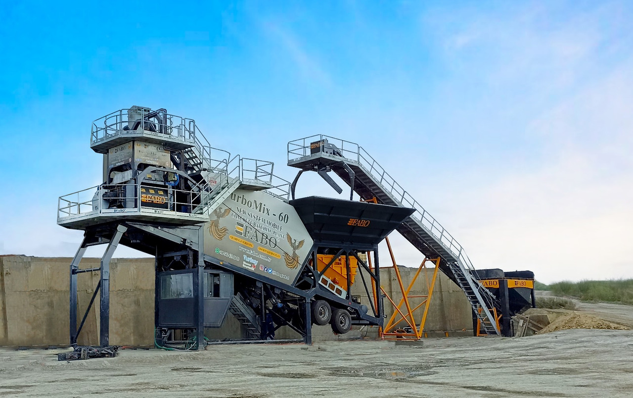 FABO mobile concrete batching plant - مصنع خلط الخرسانة: صور 1 FABO mobile concrete batching plant - مصنع خلط الخرسانة: صور 1