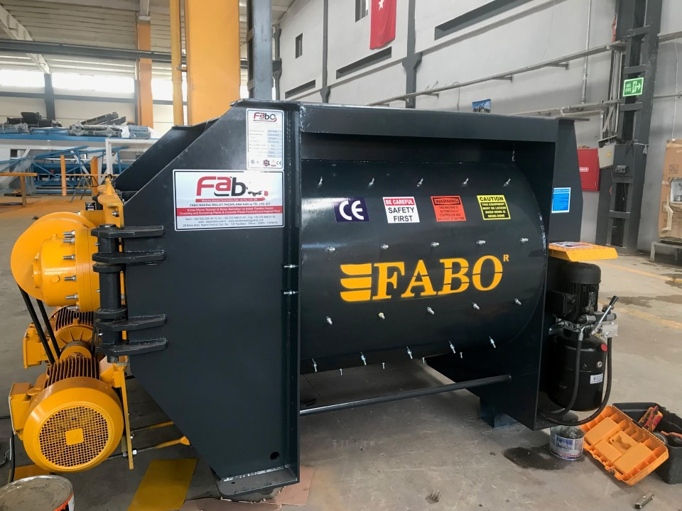 FABO twin shaft mixer - خلاطه اسمنت: صور 1 FABO twin shaft mixer - خلاطه اسمنت: صور 1