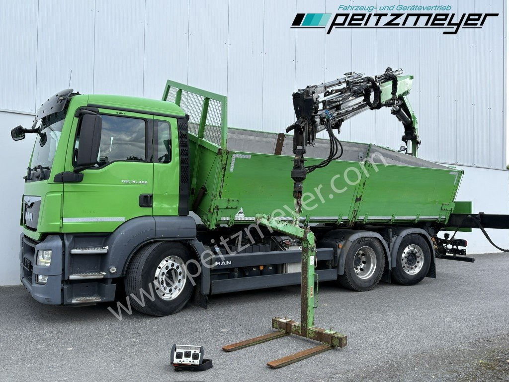 MAN TGS 26.460 FL 6x2 Kipper+Kran+Funk Lenkachse, 2-Seitenkipper, Atlas 172.3 - قلابات, شاحنة كرين: صور 1 MAN TGS 26.460 FL 6x2 Kipper+Kran+Funk Lenkachse, 2-Seitenkipper, Atlas 172.3 - قلابات, شاحنة كرين: صور 1