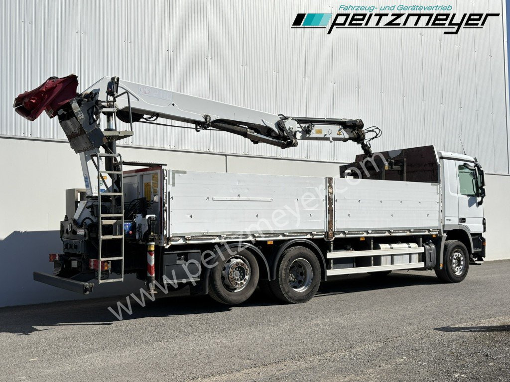 MERCEDES-BENZ Actros 2536 LL Pritsche HMF Heckkran m. Zange Baustoff - شاحنات مسطحة, شاحنة كرين: صور 4 MERCEDES-BENZ Actros 2536 LL Pritsche HMF Heckkran m. Zange Baustoff - شاحنات مسطحة, شاحنة كرين: صور 4