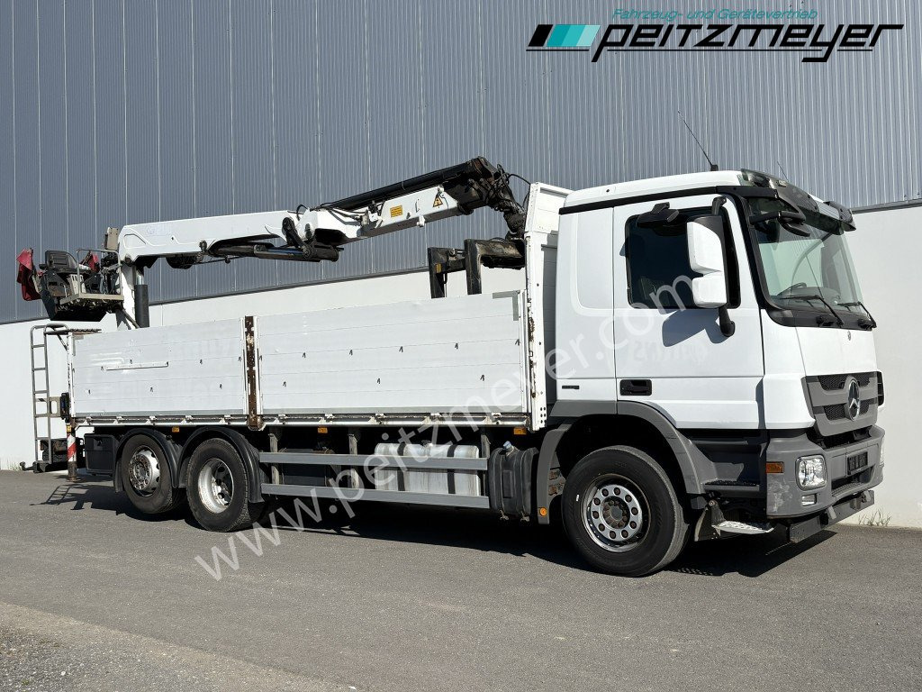 MERCEDES-BENZ Actros 2536 LL Pritsche HMF Heckkran m. Zange Baustoff - شاحنات مسطحة, شاحنة كرين: صور 2 MERCEDES-BENZ Actros 2536 LL Pritsche HMF Heckkran m. Zange Baustoff - شاحنات مسطحة, شاحنة كرين: صور 2