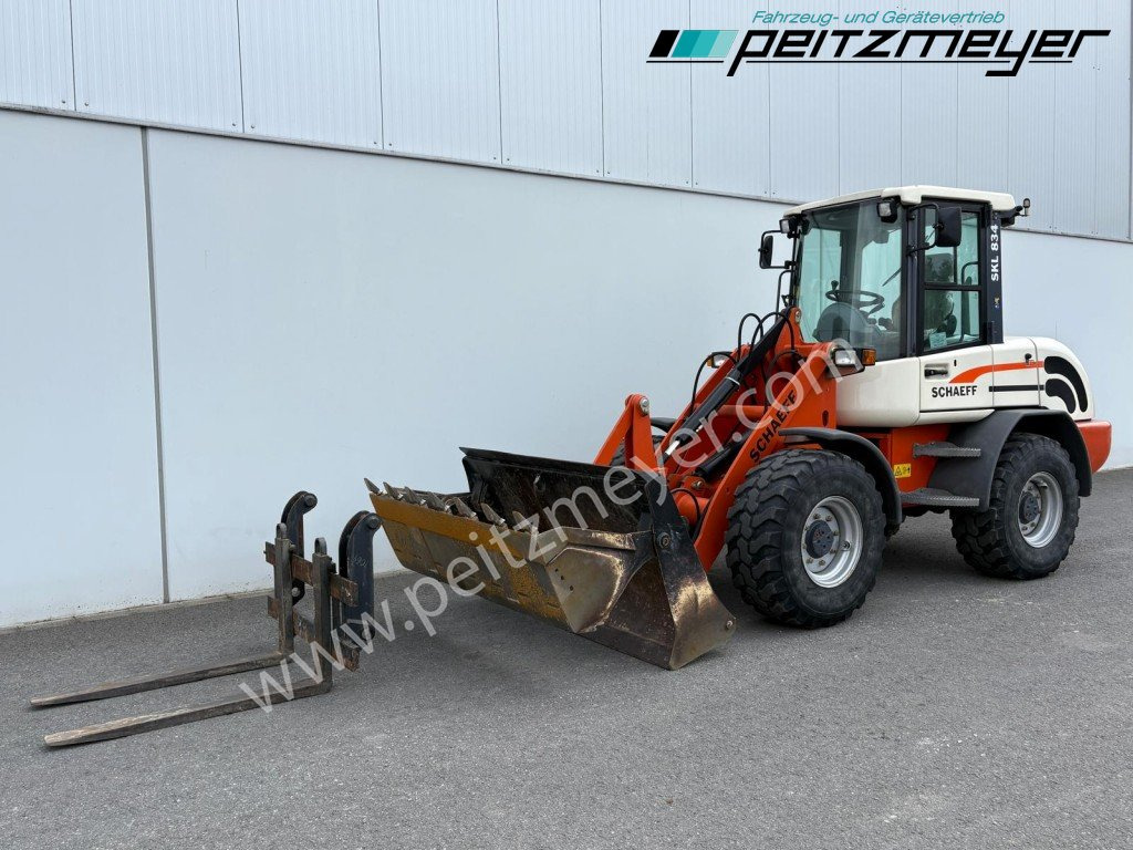 SCHAEFF RADLADER SKL 834 Palettengabel + Klappschaufel - اللودر بعجل: صور 1 SCHAEFF RADLADER SKL 834 Palettengabel + Klappschaufel - اللودر بعجل: صور 1
