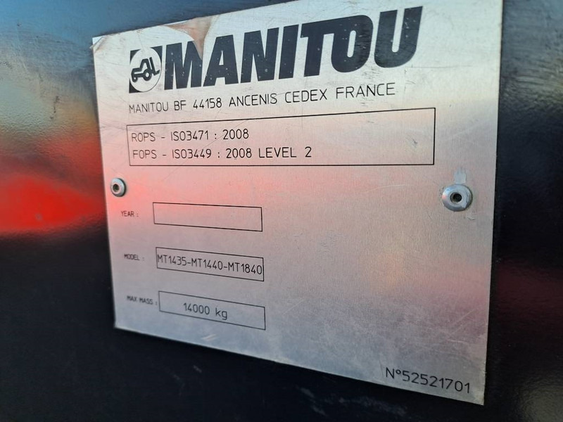 رافعة تلسكوبية Manitou MT 1440: صور 15