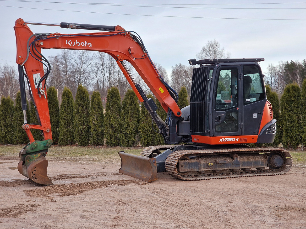 KUBOTA KX080-4. Metal tracks. - حفارة مصغرة: صور 2 KUBOTA KX080-4. Metal tracks. - حفارة مصغرة: صور 2