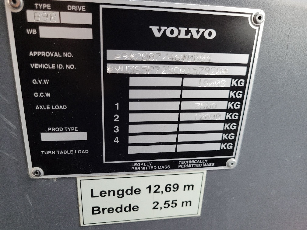 باص النقل بين المدن VOLVO B9R VEST HORISONT, KLIIMA, 7.2012, EURO 5, HANDICAP LIFT, 45 seats, 12,7m: صور 21
