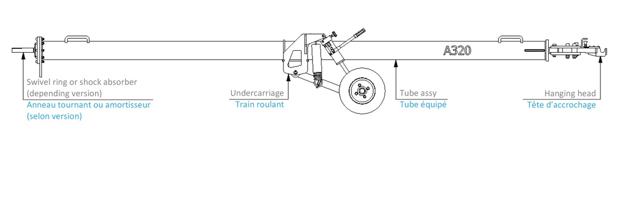 Aircraft Towbar A220-A320-SSJ - معدات الدعم الأرضي: صور 2 Aircraft Towbar A220-A320-SSJ - معدات الدعم الأرضي: صور 2