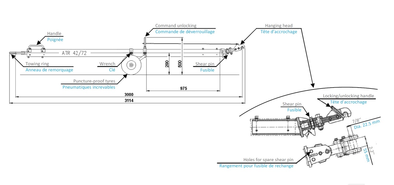 Tow bar ATR - معدات الدعم الأرضي: صور 2 Tow bar ATR - معدات الدعم الأرضي: صور 2