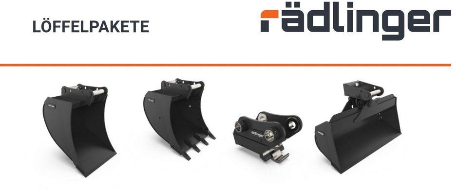 Rädlinger Löffelpaket 4,5 - 6 to mit MS 03 Schnellwechsler Yanmar - بكت حفار: صور 1 Rädlinger Löffelpaket 4,5 - 6 to mit MS 03 Schnellwechsler Yanmar - بكت حفار: صور 1