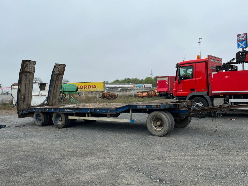 Goldhofer Tieflader TU 3-24/80 Tiefladeranhänger Rampen - عربة مسطحة منخفضة مقطورة: صور 2 Goldhofer Tieflader TU 3-24/80 Tiefladeranhänger Rampen - عربة مسطحة منخفضة مقطورة: صور 2