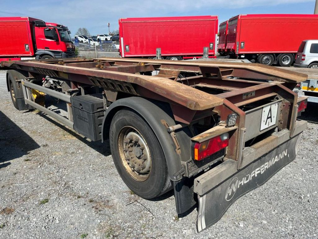 مقطورة هوك ليفت/ لود لوجر Hüffermann 2-achs Abrollanhänger HAR 18.70 Containeranhänge: صور 6